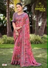 Ambika Vol 6 By Kashvi Chocolate Printed Glass Work Saree
